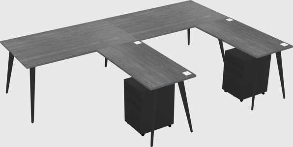 Modern L-shaped Office Desk
