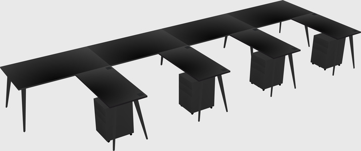 Modern L-shaped Office Desk