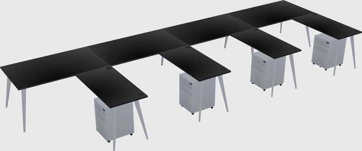Modern L-shaped Office Desk