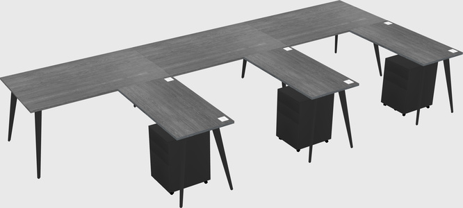 Modern L-shaped Office Desk