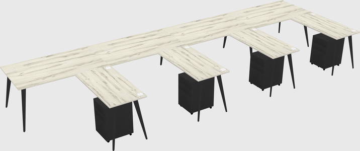Modern L-shaped Office Desk