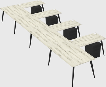 Modern l-shaped office desk