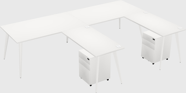 Modern L-shaped Office Desk