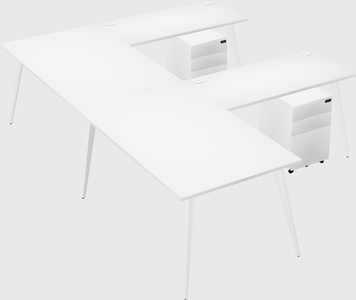 Modern l-shaped office desk