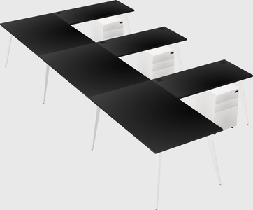 Modern l-shaped office desk