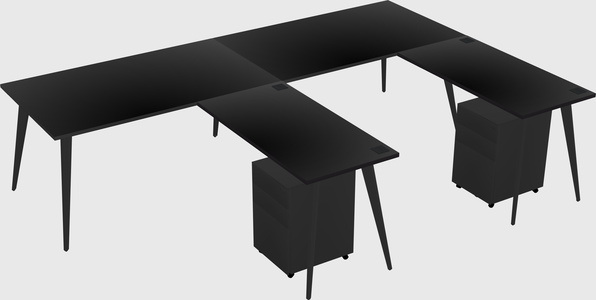 Modern L-shaped Office Desk