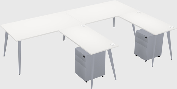 Modern L-shaped Office Desk