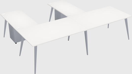 Modern l-shaped office desk