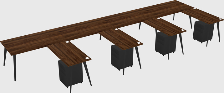 Modern L-shaped Office Desk