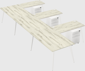 Modern l-shaped office desk