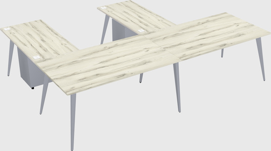Modern l-shaped office desk