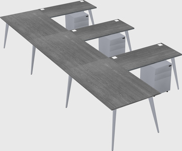 Modern l-shaped office desk