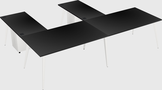 Modern l-shaped office desk