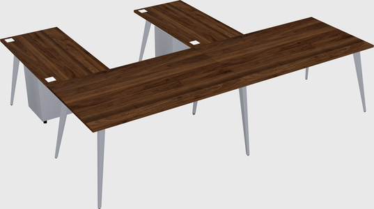 Modern l-shaped office desk