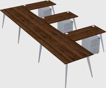 Modern l-shaped office desk