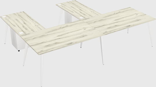Modern l-shaped office desk