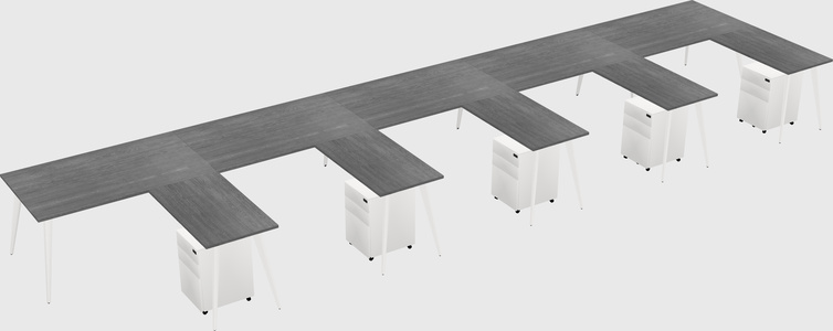 Modern L-shaped Office Desk