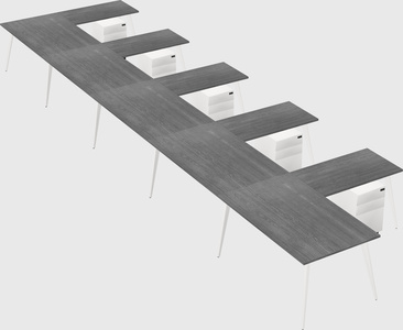 Modern l-shaped office desk