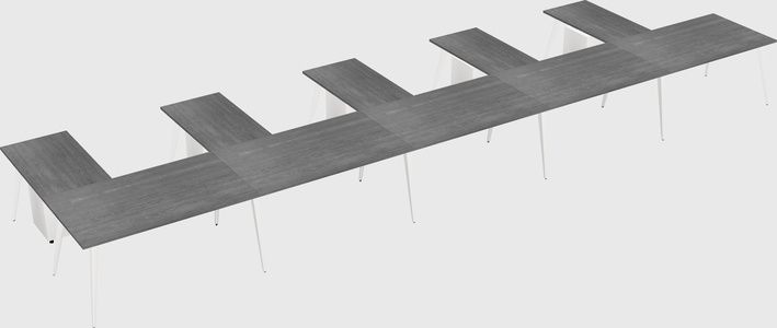 Modern l-shaped office desk