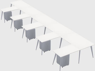 Modern l-shaped office desk
