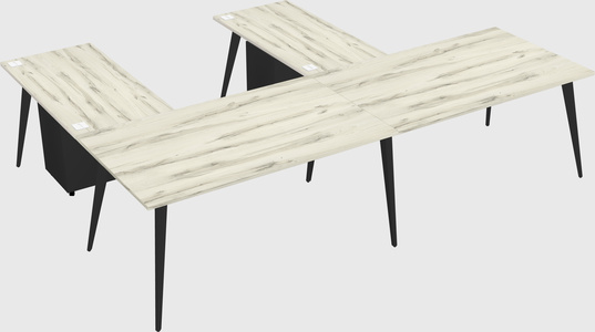 Modern l-shaped office desk