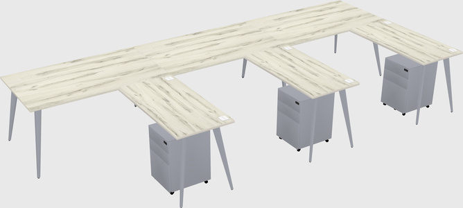 Modern L-shaped Office Desk