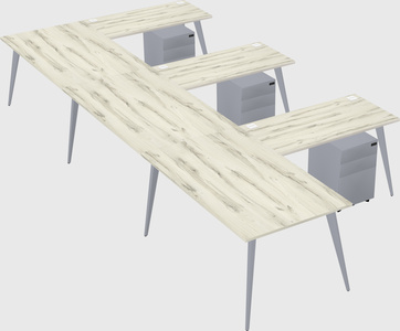 Modern l-shaped office desk