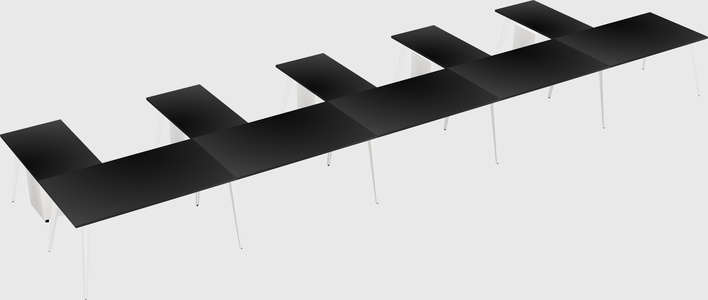 Modern l-shaped office desk
