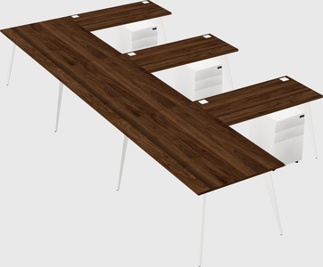 Modern l-shaped office desk