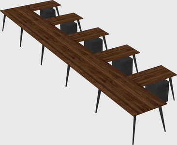 Modern l-shaped office desk