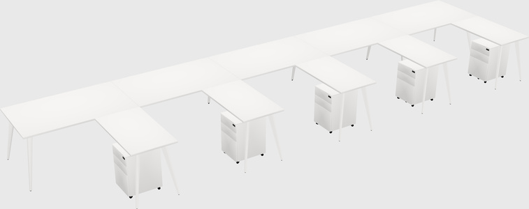 Modern L-shaped Office Desk
