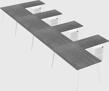 Modern l-shaped office desk