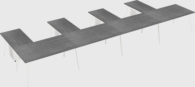 Modern l-shaped office desk