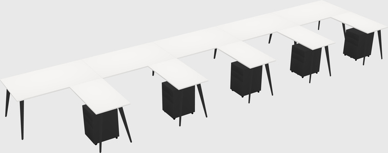 Modern L-shaped Office Desk
