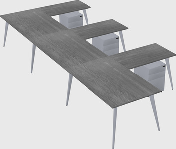 Modern l-shaped office desk