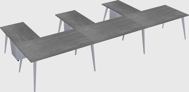 Modern l-shaped office desk