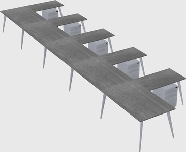 Modern l-shaped office desk