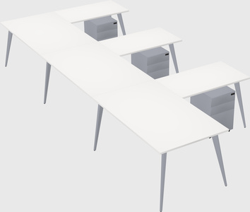 Modern l-shaped office desk
