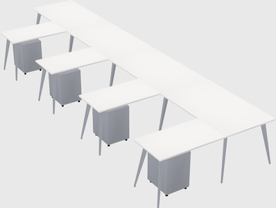 Modern l-shaped office desk