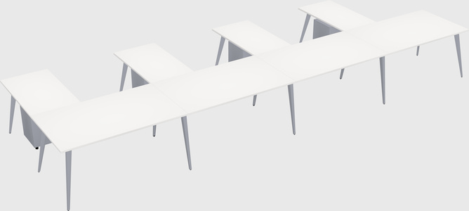 Modern l-shaped office desk