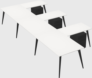 Modern l-shaped office desk