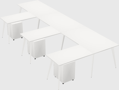 Modern l-shaped office desk