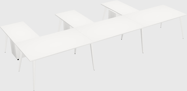Modern l-shaped office desk