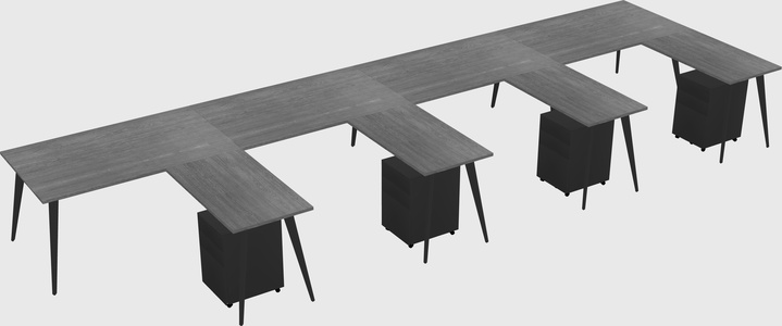 Modern L-shaped Office Desk