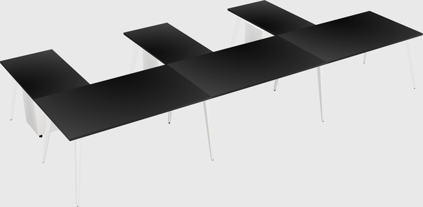 Modern l-shaped office desk