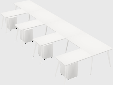 Modern l-shaped office desk