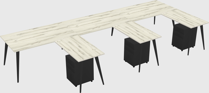 Modern L-shaped Office Desk