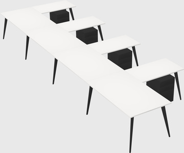 Modern l-shaped office desk