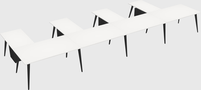 Modern l-shaped office desk