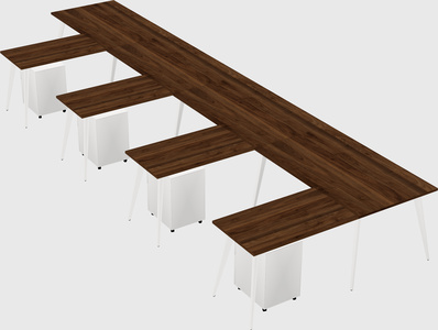 Modern l-shaped office desk